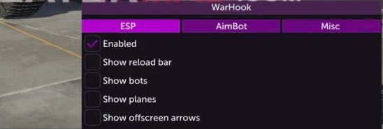 Чит WarHook для War Thunder (для Аркадного режима)
